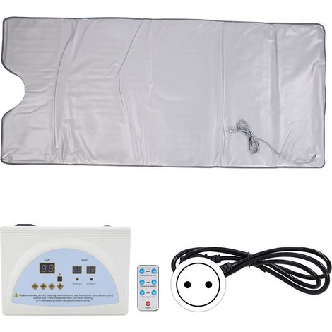 Couverture Vapeur Infrarouge, Sauna infrarouge lointain chauffage couvert, Sauna Chauffé pour Ménage avec Télécommande Thérapie Détoxifiant Professionnel Home Spa (1/5)