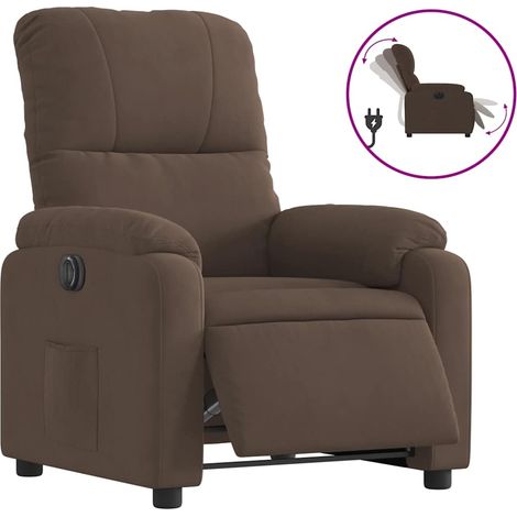 Maison Exclusive - Relaxsessel Elektrisch Braun Mikrofasergewebe