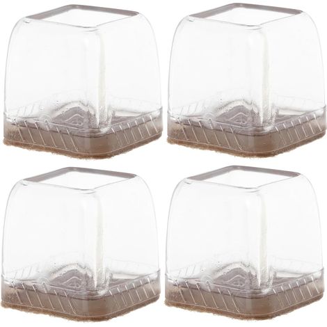 Embouts pour Pieds de Chaises en Silicone Réutilisables 4 Pièces Pieds de Banc et Jambes de Chaise, Protection du Sol les Rayures, Usage Maison et Bureau (1/5)