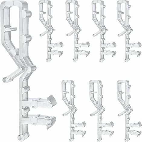 12 Sets mit 2-Zoll-Verdeckkanal-Gardinenclips, horizontalen Holzjalousien, Mini-Jalousien-Befestigungsclips (1/5)