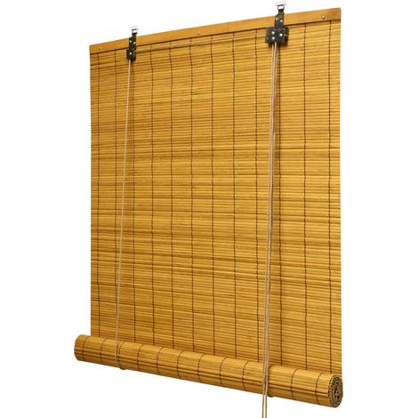 Store bambou SolDecor B86, 90x220cm, bambou - Klemmfix sans perçage