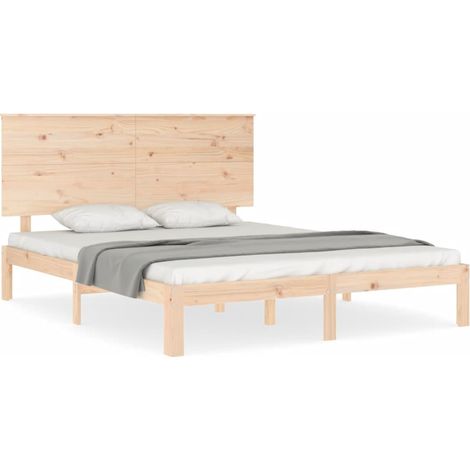 Maison Exclusive - Estructura de cama de matrimonio con cabecero