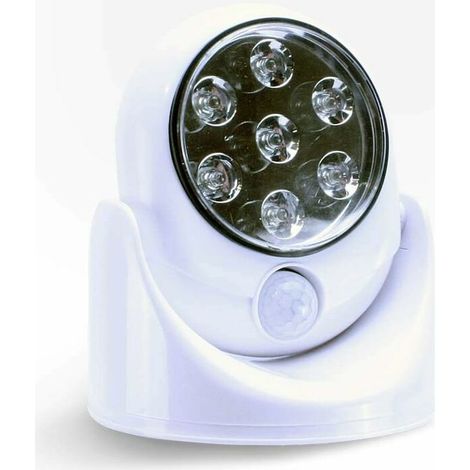 Lampe sans fil 7 LED avec détecteur de mouvement, orientable 360°, Starlight – DELKEVIC