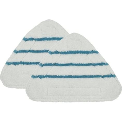 2 PièCes Tampons de Rechange Pour Vadrouille à Vapeur Triangle Lavable Chiffon Microfibre TêTe Pad Remplacement (1/4)