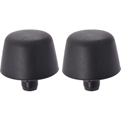 Schwarzer Gummipuffer für die Motorhaube des Jeep Wrangler JK (1987–2018) (1/5)