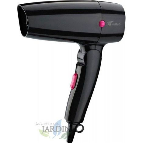 Secador de Pelo de Viaje 1200W, 2 Velocidades y 2 Temperaturas - Compacto y Eficaz para Viajes (1/2)