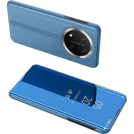 Klapphülle aus Stahlleder mit transparentem Fenster (blau), kompatibel mit Honor Magic7 Lite 5G / X9c 5G / X60 Pro 5G (1/5)