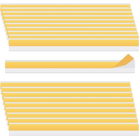 20 Pièces Porte-Étiquette de Prix Étagère,pour supermarchés-3x30cm PVC,autocollant,transparent,découpable,idéal pour marquer les compartiments des étagères,tiroirs et armoires à dossiers