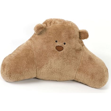 Coussin de voiture en peluche douce et confortable, motif ours mignon, pour soulager le stress et soutenir les bras et la taille des conducteurs.