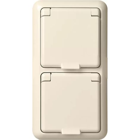 Elso UP-Steckdose 2-fach IP44 reinweiß 225414 (1/6)