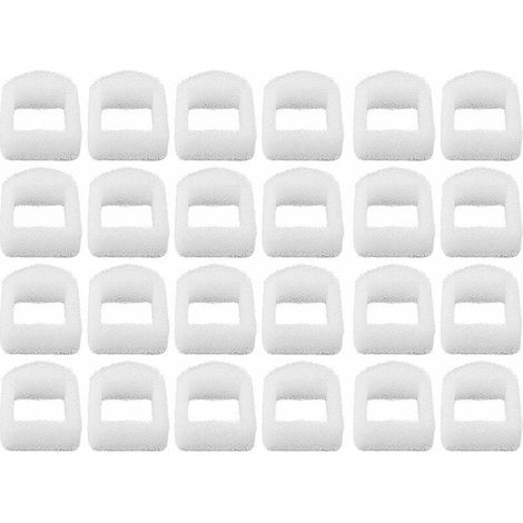24 Pièces Filtre de Remplacement en Mousse pour Fontaine à Chats et Chiens, Pré-Filtre en Mousse pour Fontaine dAnimaux Compatible avec Drinkwell, Fontaines en Céramique et en Acier Inoxydable 360-Fei (1/4)