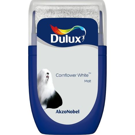 Dulux Retail Matt Emulsion Tester Paint Pot - 30ml - Cornflower White