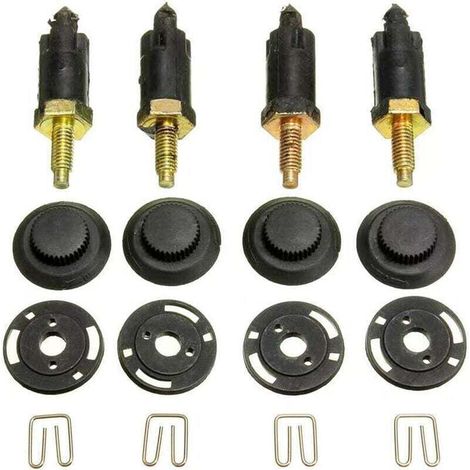 Kit de fixation cache-moteur 4 pièces pour moteurs 2.0 HDI – compatible Citroën Berlingo/C4/C5/Xsara et Peugeot 206/307/406/Expert