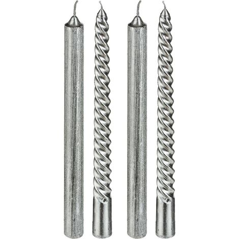 Candela Stick x 4 Argento - Feeric lights & christmas (1/5)