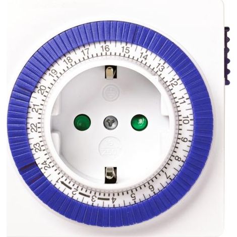 Programmatore meccanico giornaliero inseribile 3500W 16A (1/4)