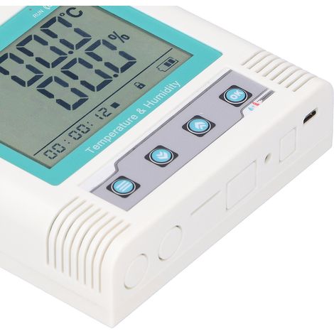 Enregistreur de température et d'humidité USB avec capteur de température et d'humidité intégré, précision standard, 208 W ensembles de données. (1/5)