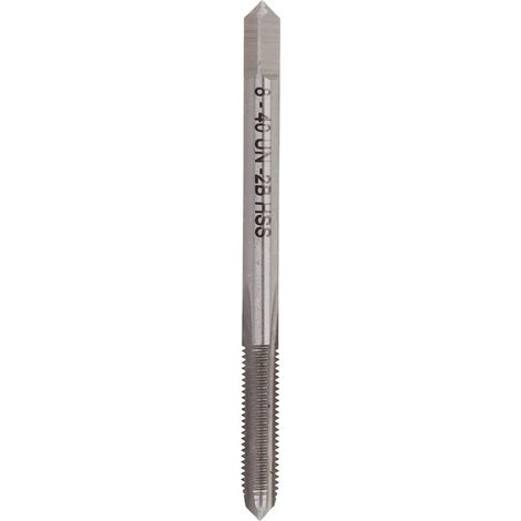 Taraud, 8-40 UNC, 56mm, HSS, goujure droite, pour fer et CNC (1/5)