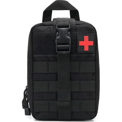 Trousse de Premiers Secours, kit Survie, Pochette de Premiers Secours Sac Médical d'urgence pour Le Camping en Milieu de Travail (Vide), (1/5)