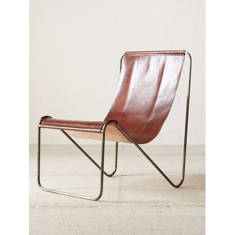 FAUTEUIL MARRON EN CUIR VÉRITABLE (1/4)