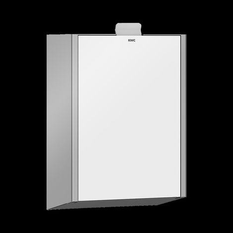 KWC Hygieneabfallbehälter, EXOS, Edst, AP, 230x346x125 mm, Front ESG Weiß (1/2)