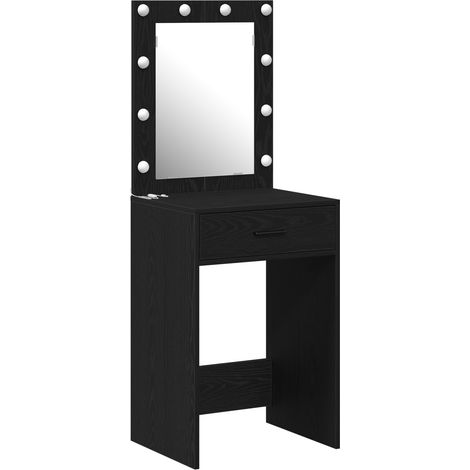 Coiffeuse,Table de maquillage Chêne noir 50 x 41 x 135 cm Bois d'ingénierie CFW532972 (1/5)