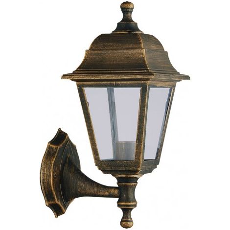 FAB 125861016 Aplique Exterior Albahaca 1xe27 Oro Viejo Ip44 Policarbonato 35x15x19,7 Cm