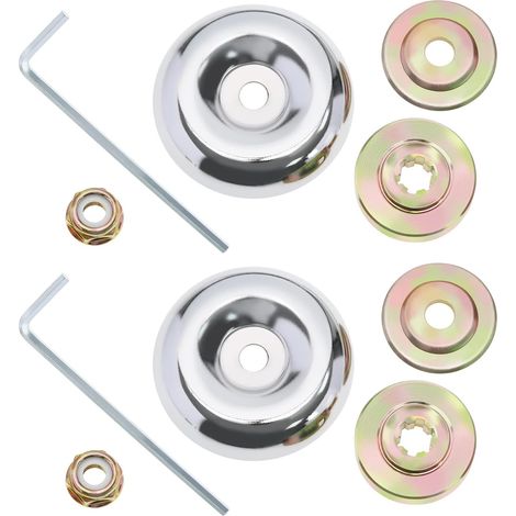 JSSEVN-2 Ensembles Boîte de Vitesses Kit de Fixation d'écrou de Lame Kit d'adaptateur Machine de Jardinage en Métal Remplacement pour Tondeuse à Gazon (1/5)