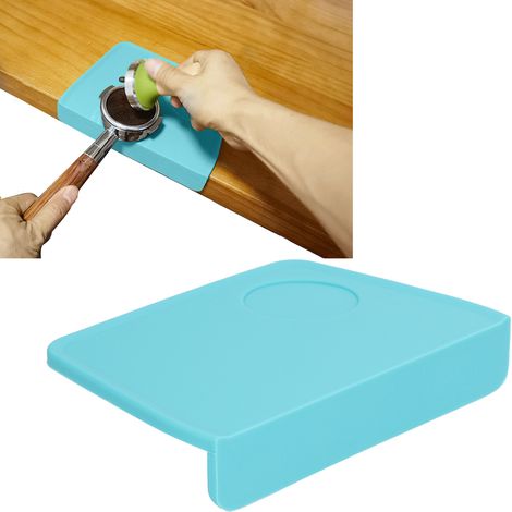 Tapis de tasseur à café avec fente pour tasseur, tapis de tasseur à café, tapis à macarons, bleu (1/5)