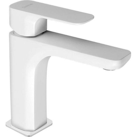 Sapho Spy - Miscelatore verticale da lavabo senza sistema di scarico, bianco opaco PY02/14