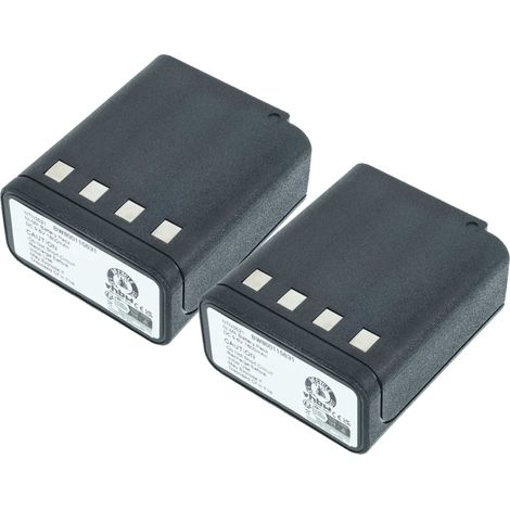 vhbw 2x Akku kompatibel mit Motorola P200, MTX880, MTX900, P210, MT1000, HT800, HT600 Funkgerät, Walkie Talkie (1800 mAh, 9,6 V, NiMH)