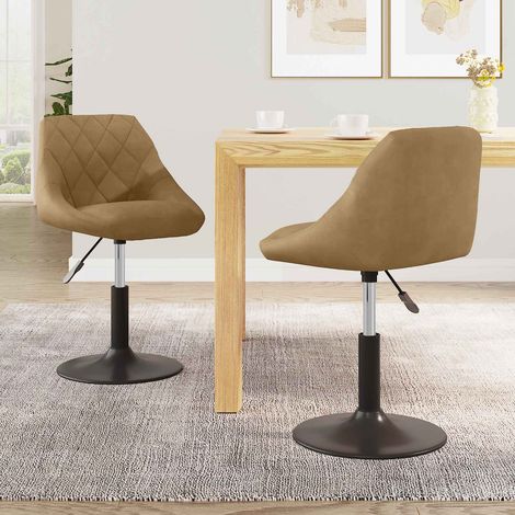 Teenpull – Drehbare Esszimmerstühle 2 Stk. Kunstleder Braun (1/5)
