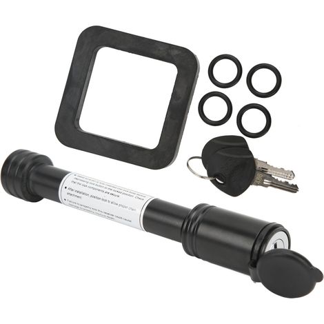 Goupille de verrouillage pour attelage de remorque 5/8 po avec coussinet silencieux 2 po, clés tubulaires et joints toriques pour porte-boule d'attelage de voiture ou de camion (1/5)