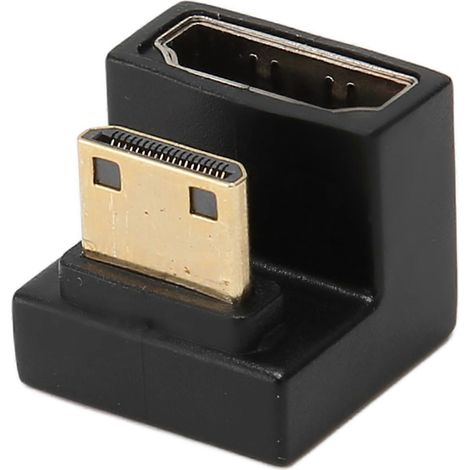 Adaptateur Mini HD vers HD, connecteur mâle-femelle en forme de U, 8K 60 Hz / 4K 120 Hz 48 Gbit/s. Compatible avec les ordinateurs, les téléviseurs et les projecteurs. (1/5)
