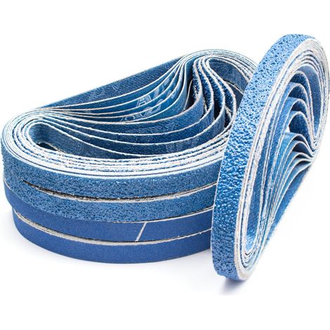30 Pièces Bandes abrasives 10 x 330 mm, 5 x Grain 40/60/80/120/180/240 (1/5)