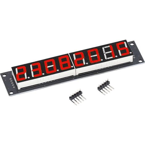 8-stellige LED-Röhrenanzeige mit 7 Segmenten, Treiberchip 74HC595, 0,56 Zoll rote Anzeige, 5 V