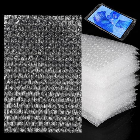 100 Bubble Wrap Bags, 20 x 30 cm, Anti-Shock and Flexible Pouches for Shipping, Moving and Packing Fragile Objects, Tablets, Books and Frames (1/5)