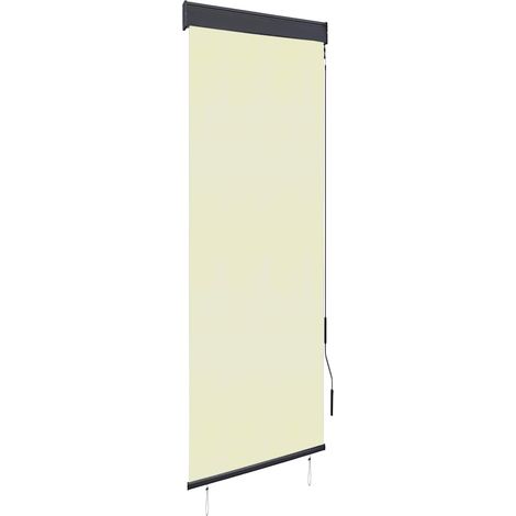Estor enrollable de exterior color crema 60x250 cm vidaXL