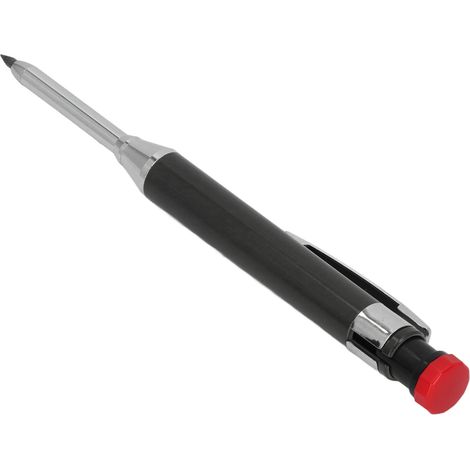 Riuulity Ensemble de Crayons de Menuisier avec une Conception de Pointe étendue, des Boucles de Crayon Intégrées pour le Marquage de Précision, adapté au Traitement du Bois (BLACK) (1/5)