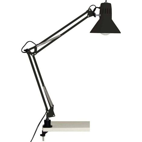 Brilliant lampe, lampe de bureau Hobby noir, métal, 1x A60, E27, 40W, lampes normales (non incluses), A ++ (1/2)
