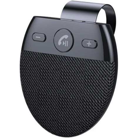 Kit mains libres de haut-parleur de voiture Bluetooth sans fil, commande vocale de pare-soleil de voiture mains libres Bluetooth multipoint mains libres