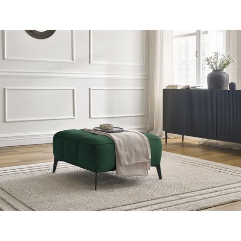 BOBOCHIC - Pouf ANIS tissu texturé Vert (1/5)