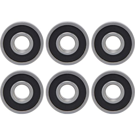 Lot de 10 joints d'étanchéité en caoutchouc pour roulements à billes à gorge profonde, série ultra-légère, accessoires industriels 6201 (1/5)