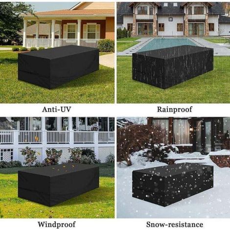 Housse De Protection - Tissu Oxford 420D - Imperméable UV Résistant - Pour Mobilier De Jardin - 150 X 90 X 75 Cm (1/4)