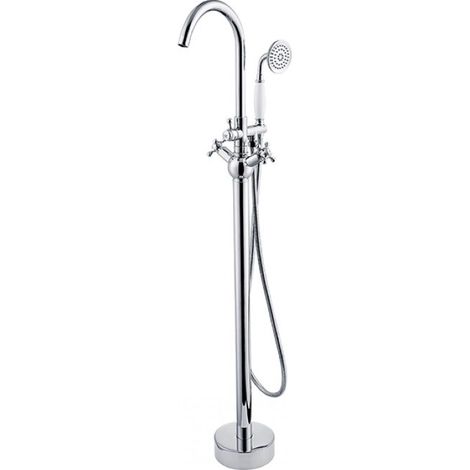 Mitigeur de baignoire îlot chrome RETRO I 115 cm (1/3)
