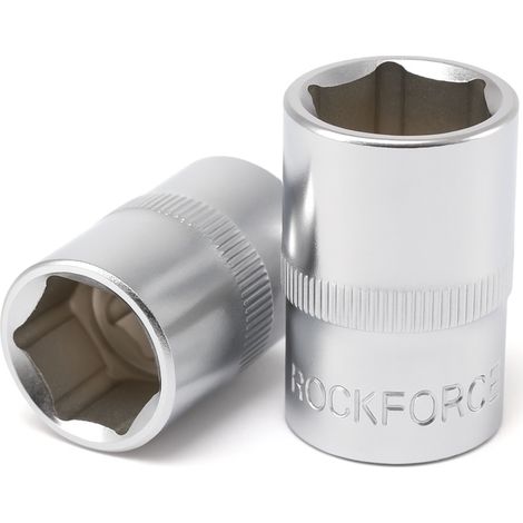 Dado ROCKFORCE de 6 puntas de 1/2" y 17 mm Cr-V (1/4)