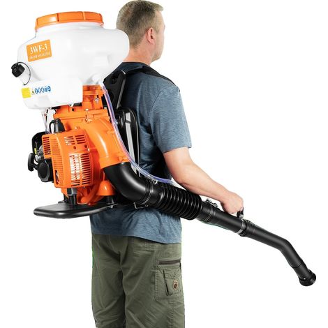 Pulvérisateur à dos, Volume du réservoir 3,7 gal, Cylindrée 41,5 CC, Puissance standard 2,13 kW, Vitesse de rotation du ventilateur 7500 tr/min, Longueur totale du tuyau 127,5 cm (1/5)