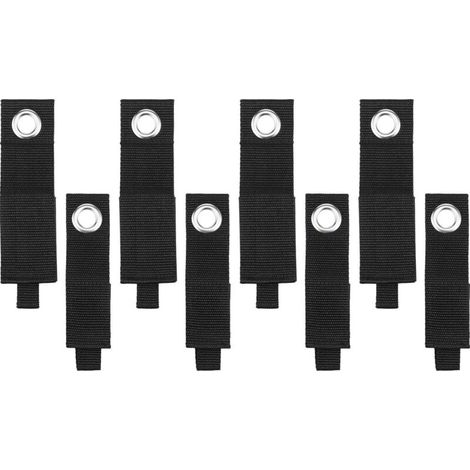 8 Supports rallonges (4 grand/4 moyen), ceintures/rangement boîtes, crochets/attaches réglables, pour câbles/tuyaux/cordes