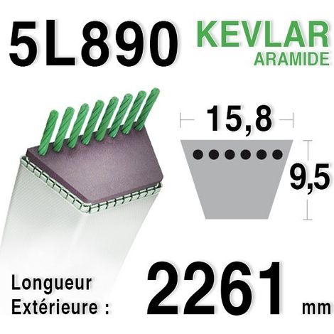 Courroie 5L890 - 5L89 AYP - HUSQVARNA - JONSERED - 180808 - 532180808