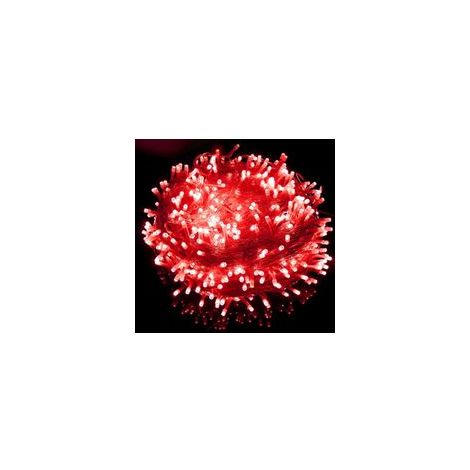 Guirnalda de luces LED para decoración del hogar y la oficina. Luces decorativas para interiores y exteriores. Navidad, Diwali, bodas. 100 metros de largo (rojo).
