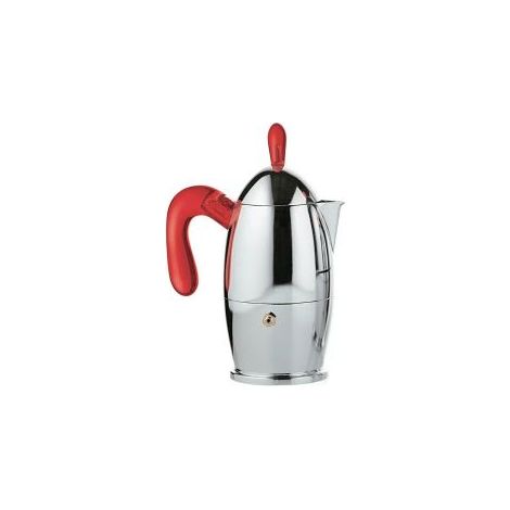 CAFFETTIERA MOKA 6 TAZZE GUZZINI ROSSA 37278